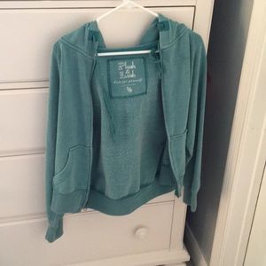 Teal zip up jacket